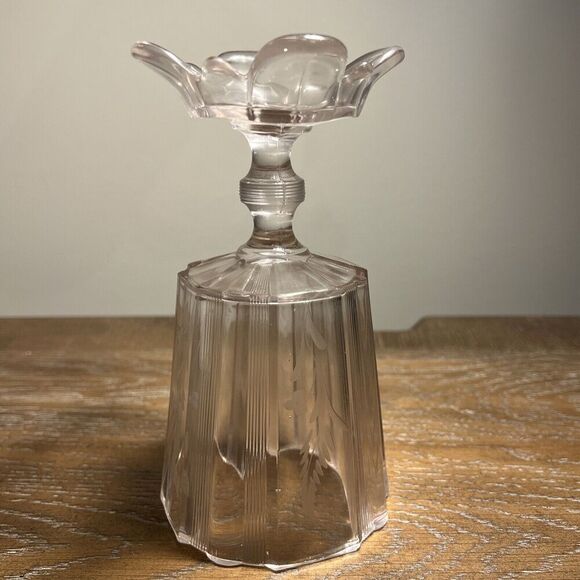 Antique CLEAR/tinted RIBBON by Adams & Co Stemware‎ - Picture 6 of 10